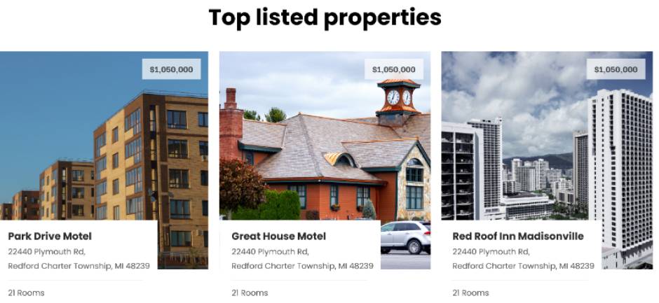 Other Functionalities Category Based Property Listings 1 1